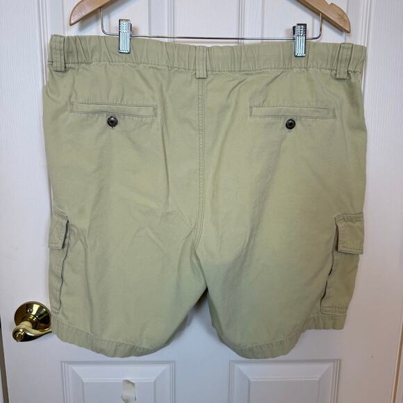 Tommy Bahama Khaki Cargo Shorts Medium VTG Y2K Drawstring Waist GUC - Picture 3 of 5